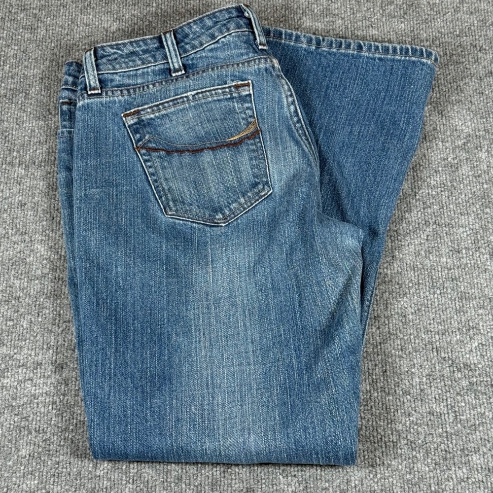 Vintage All American Clothing Co. Flare Leg Jeans Blue Denim Sz 14A Made USA